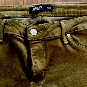 Just Black green denim 32P ankle cut